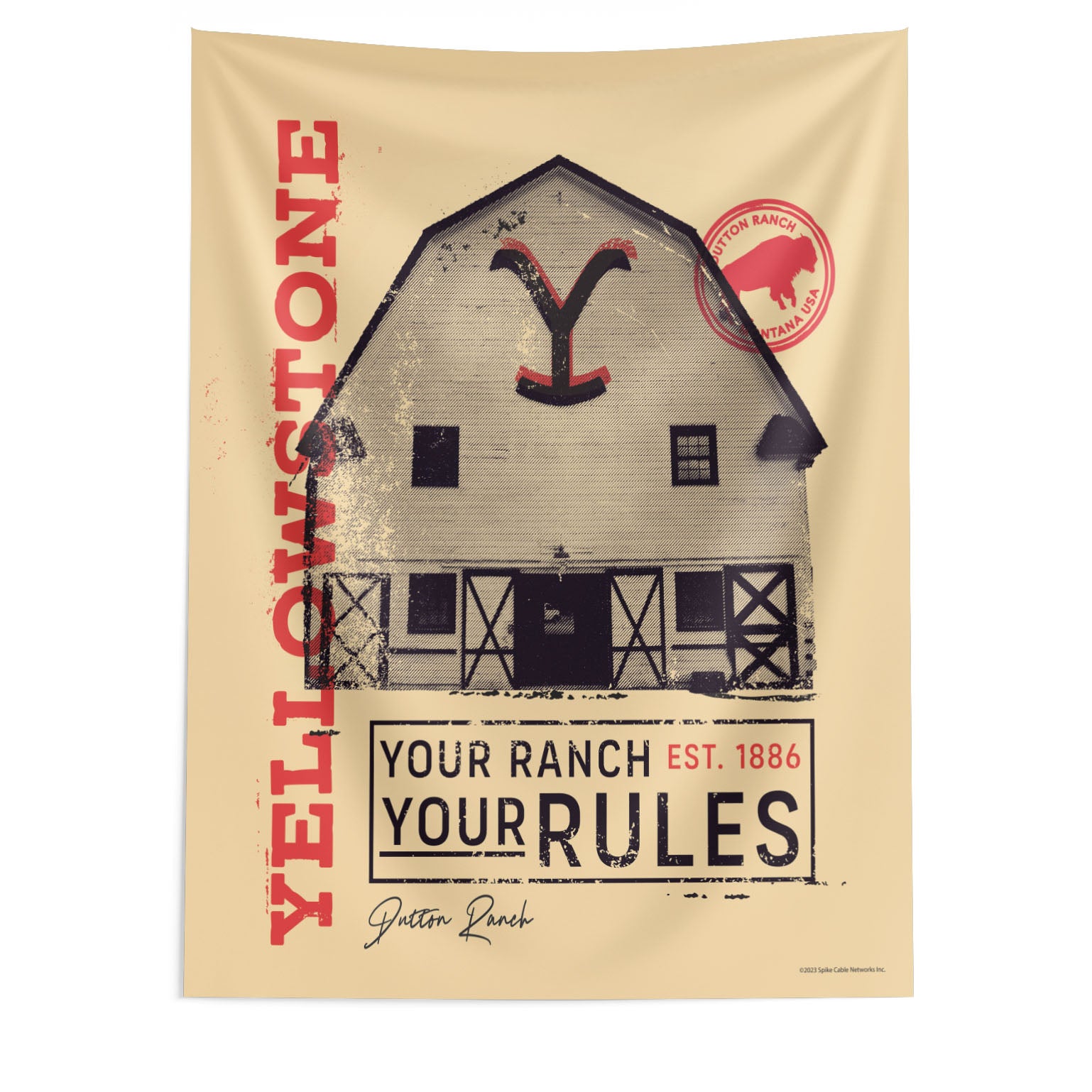 Paramount Yellowstone Your Rules Wall Hanging