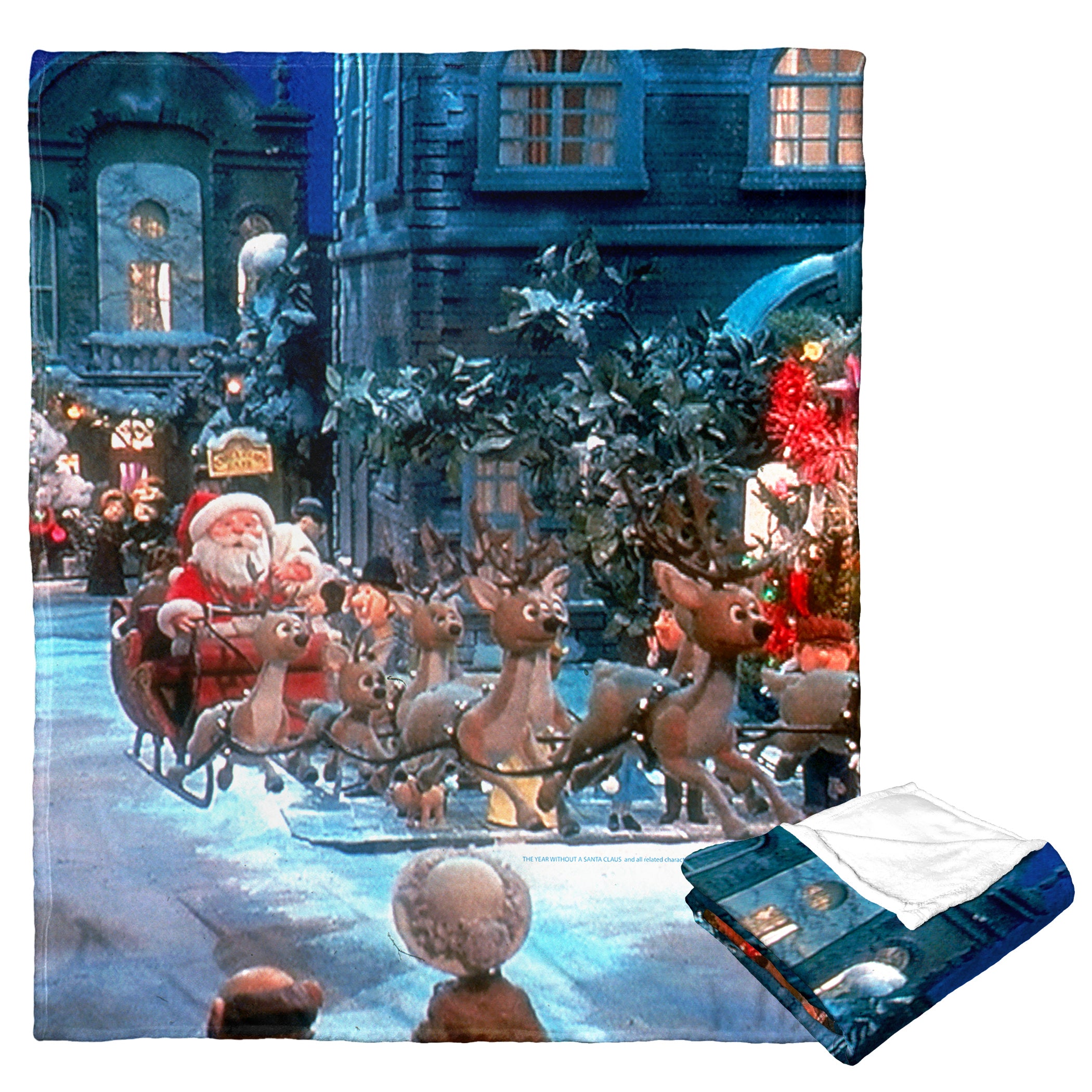 Warner Bros. Year Without A Santa Claus Down Santa Claus Lane Silk Touch Throw