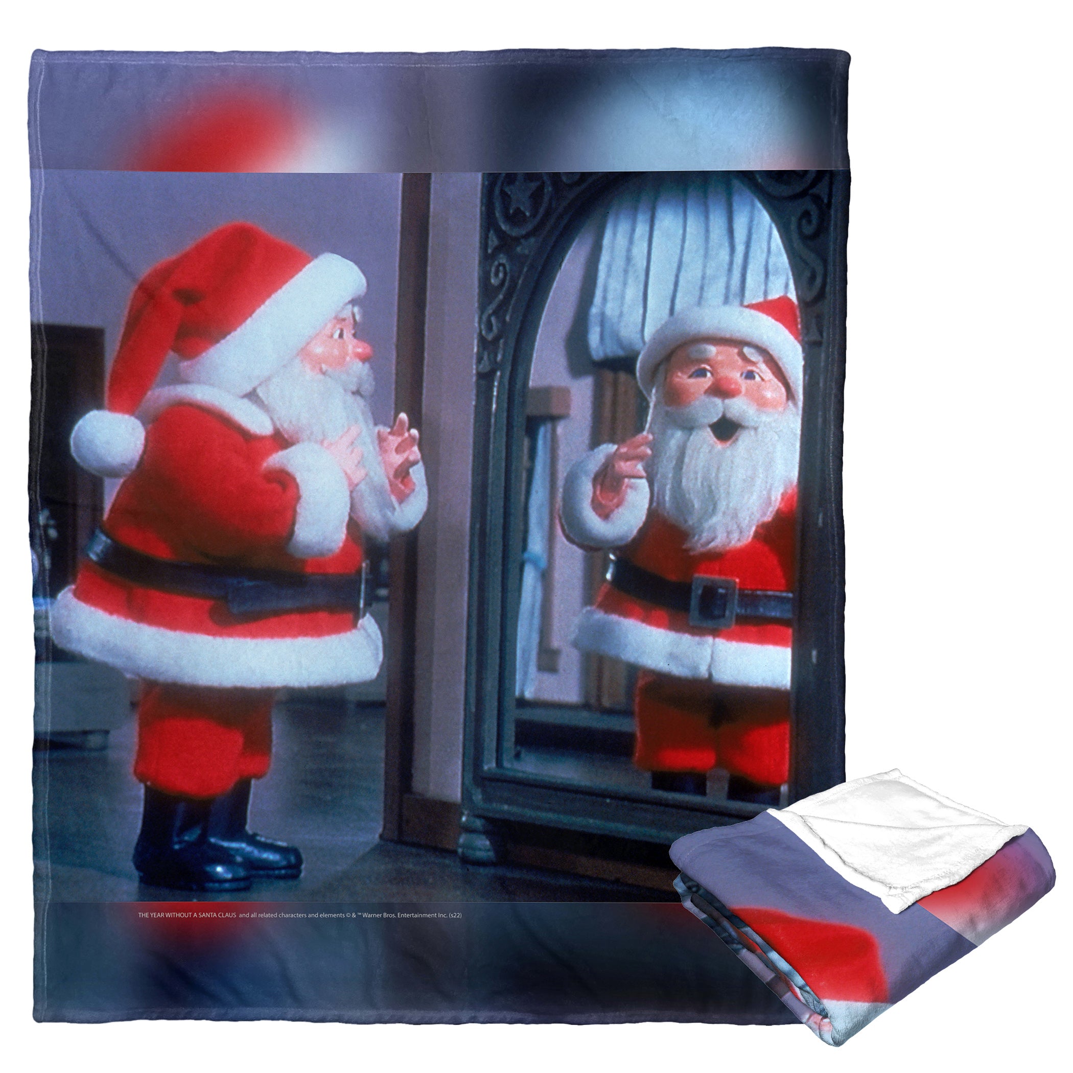 Warner Bros. Year Without A Santa Claus Santas Back Silk Touch Throw