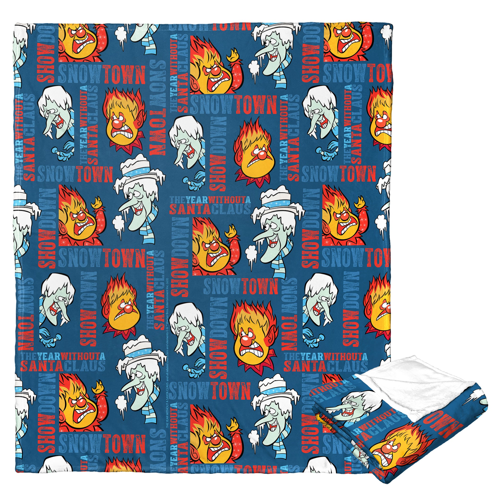 Warner Bros. Year Without A Santa Claus Snowtown Showdown Silk Touch Throw