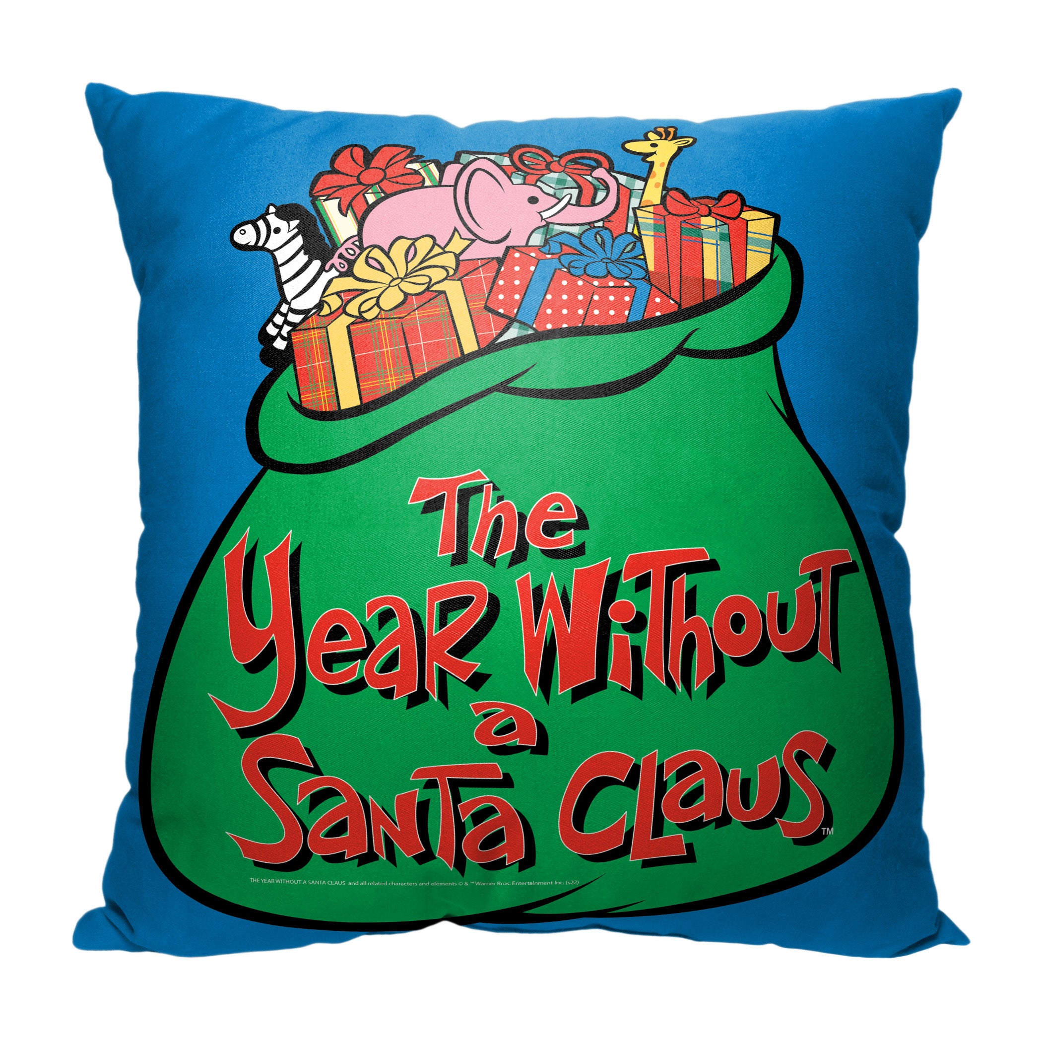 Warner Bros. Year Without A Santa Claus Bag Of Toys Throw Pillow