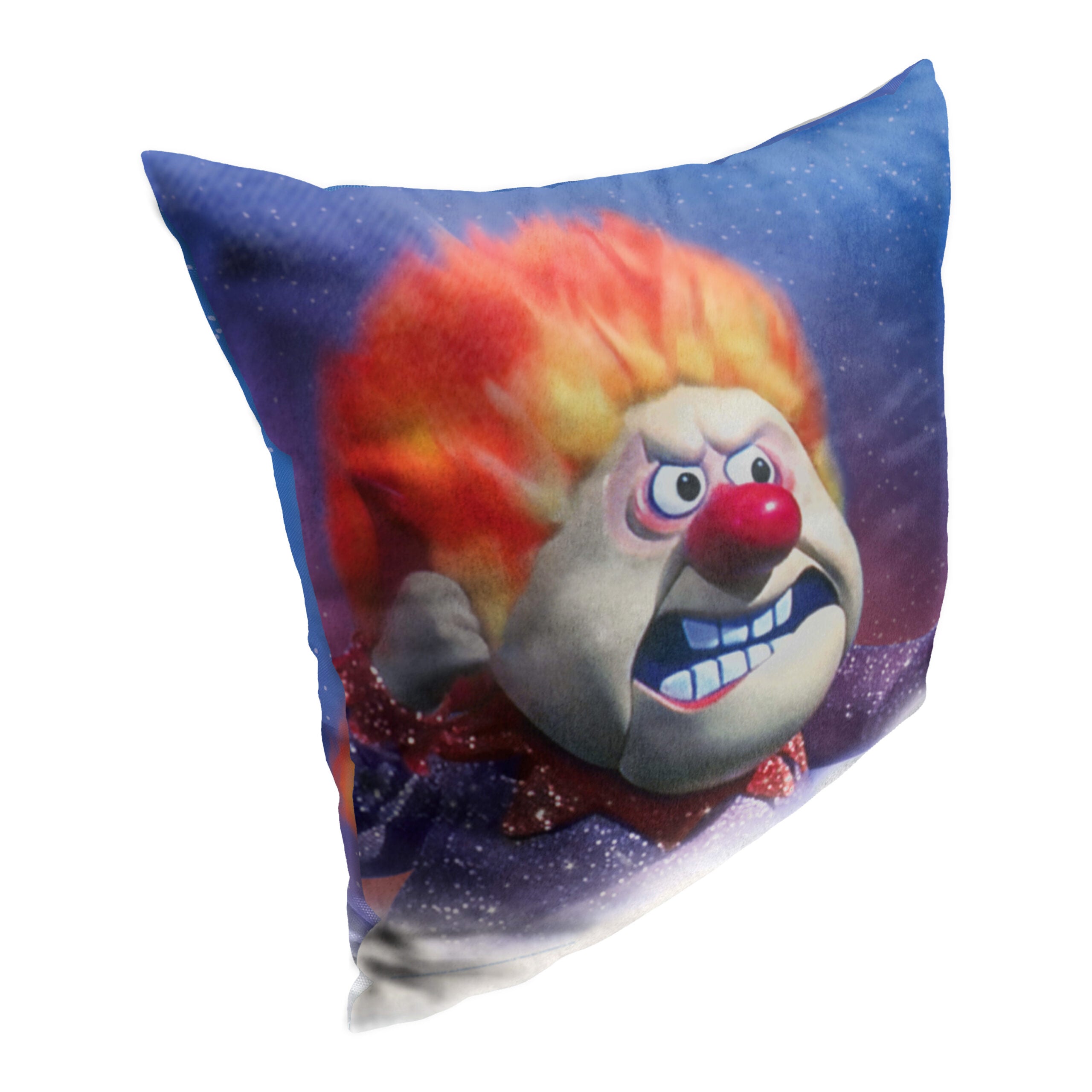 Warner Bros. Year Without A Santa Claus Flaming Hot Head Throw Pillow