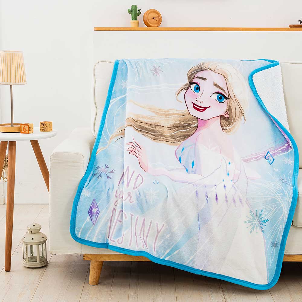 Disney Frozen 2 Magical Destiny Silk Touch Sherpa Throw Blanket 40x50 Inches