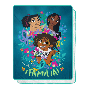 Disney Encanto Familia Together Silk Touch Sherpa Throw Blanket 40x50 Inches