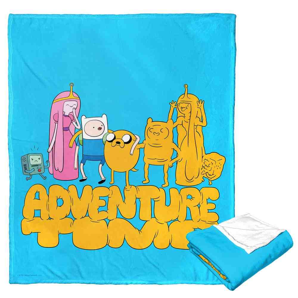 Cartoon Network Adventure Time Jake Silliness Silk Touch Throw Blanket 50x60 Inches