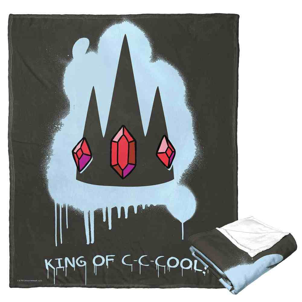 Cartoon Network Adventure Time King Of Cool Silk Touch Throw Blanket 50x60 Inches