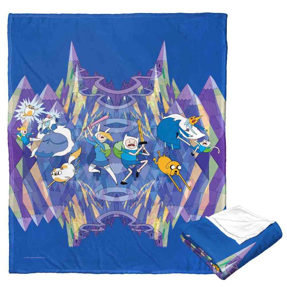 Cartoon Network Adventure Time Parallel Universe Silk Touch Throw Blanket 50x60 Inches