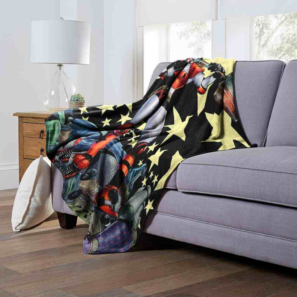 Warner Bros. Batman Champion Harley Silk Touch Throw Blanket 50x60 Inches