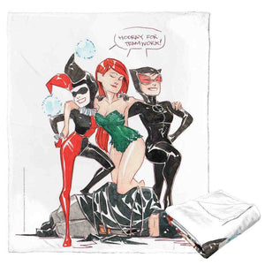 Warner Bros. Batman Hooray For Teamwork Silk Touch Throw Blanket 50x60 Inches