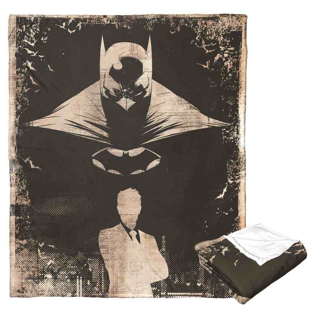 Warner Bros. Batman Secret Identity Silk Touch Throw Blanket 50x60 Inches