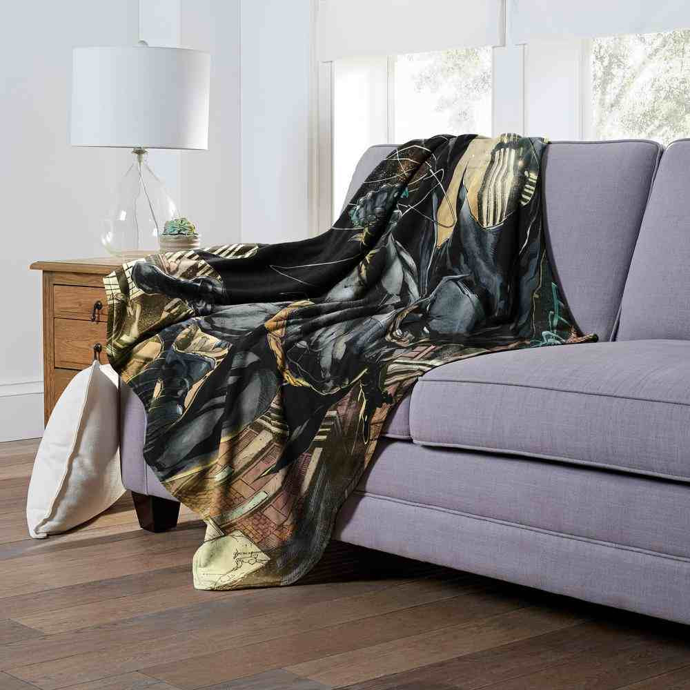 Warner Bros. Batman Swinging In Silk Touch Throw Blanket 50x60 Inches