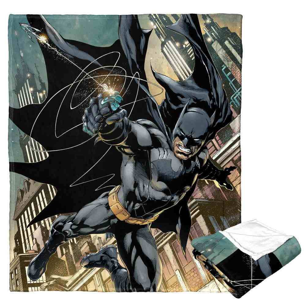 Warner Bros. Batman Swinging In Silk Touch Throw Blanket 50x60 Inches