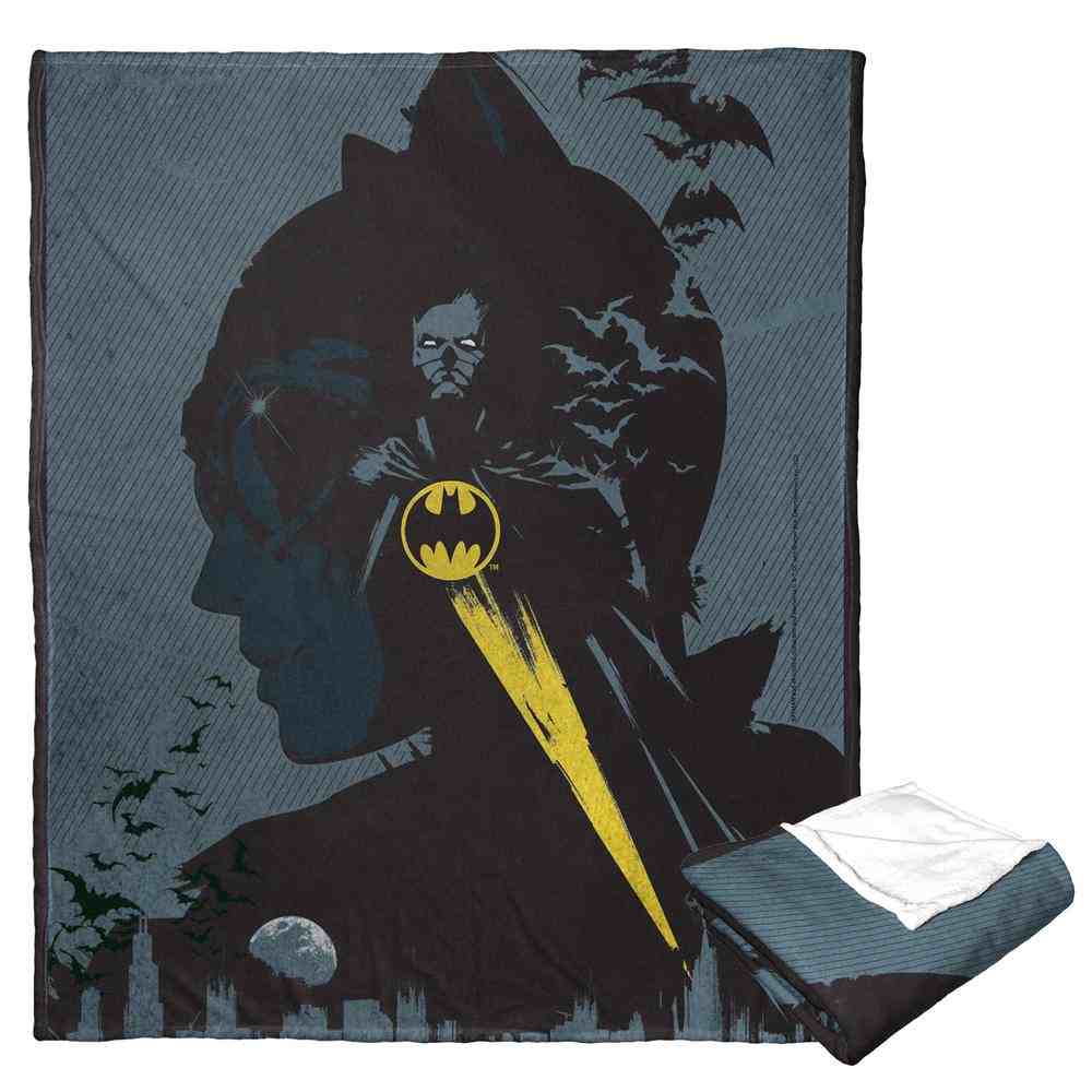 Warner Bros. Batman The Bat And The Cat Silk Touch Throw Blanket 50x60 Inches