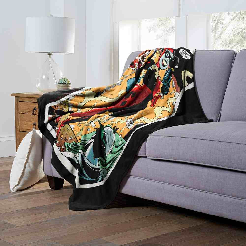 Warner Bros. Batman Villainous Origins Silk Touch Throw Blanket 50x60 Inches