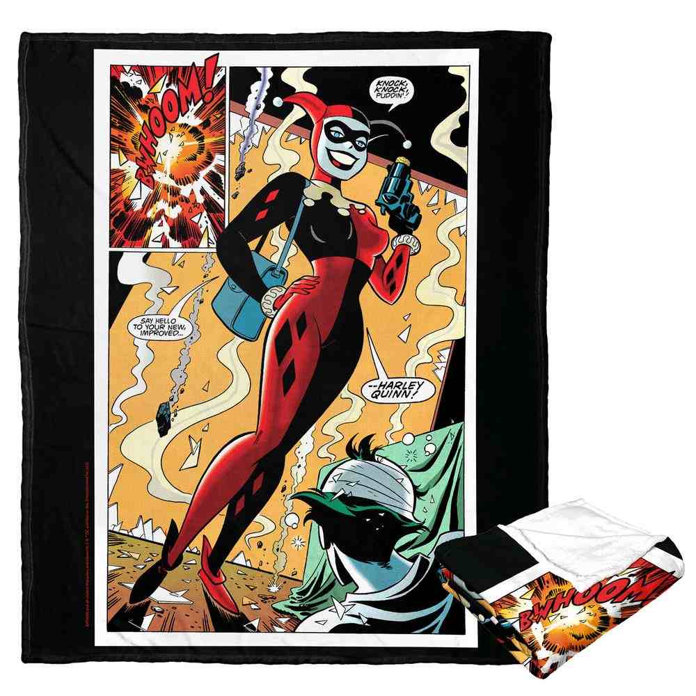 Warner Bros. Batman Villainous Origins Silk Touch Throw Blanket 50x60 Inches