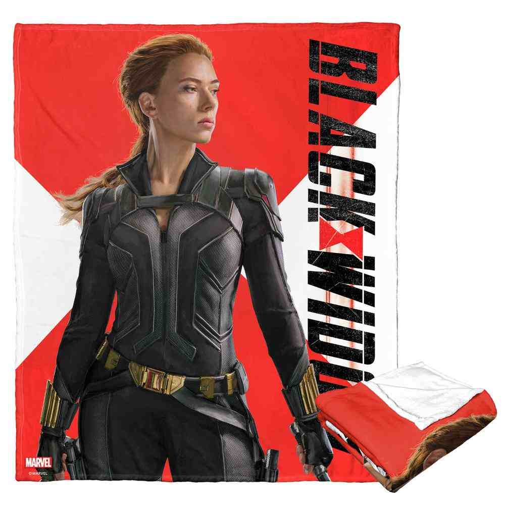 Marvel Black Widow Spy Game Silk Touch Throw Blanket 50x60 Inches