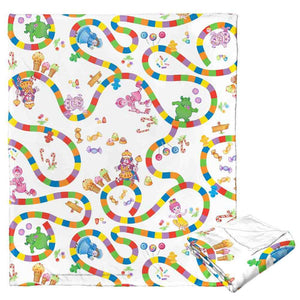 Hasbro Candyland Walk Through Candyland Silk Touch Throw Blanket 50x60 Inches