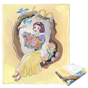 Disney D100 Celebration Snow White Silk Touch Throw Blanket 50x60 Inches