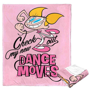 Cartoon Network Dexter's Laboratory Check Out My Dance Moves Silk Touch Throw Blanket 50x60 Inches