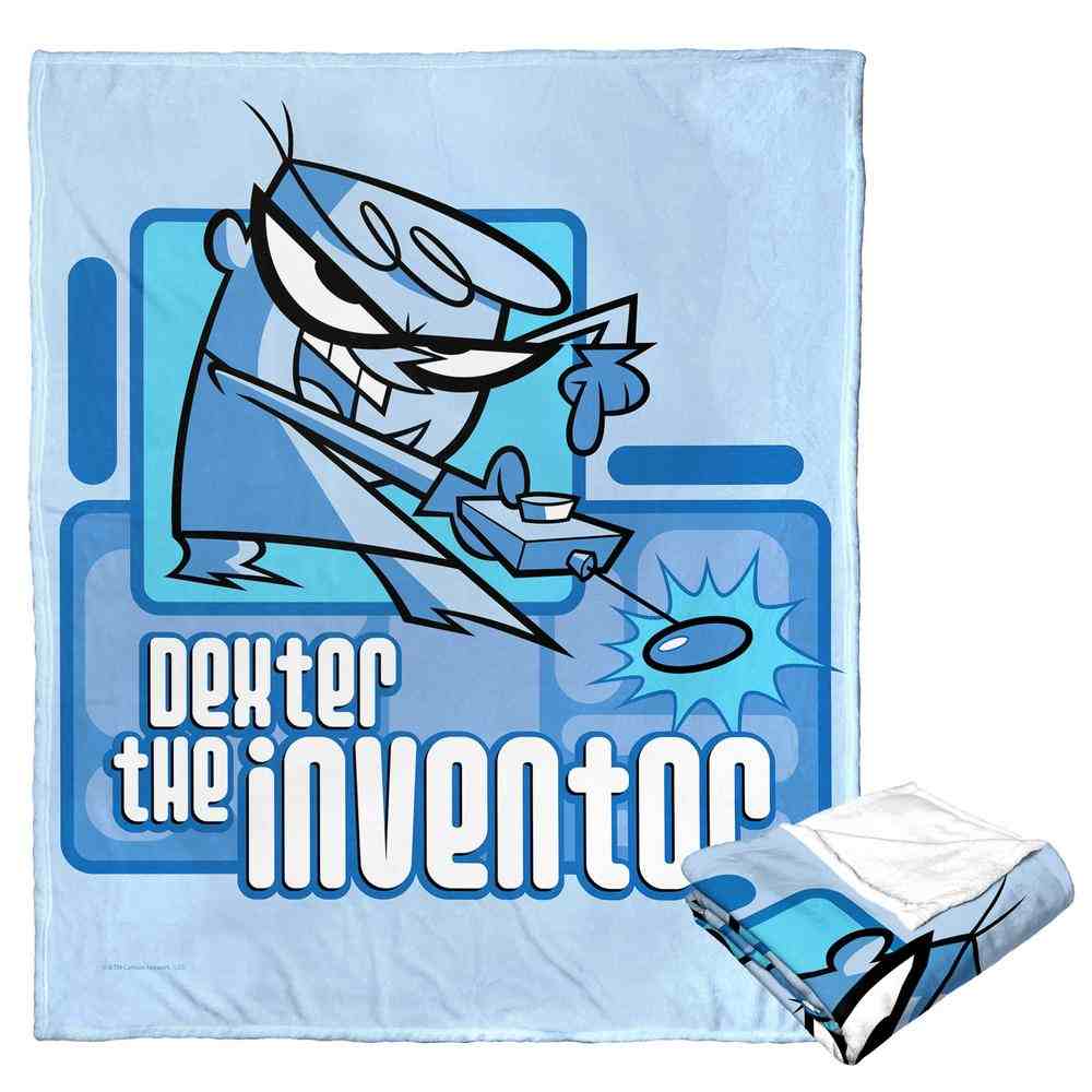 Cartoon Network Dexter's Laboratory Dexter The Inventor Silk Touch Throw Blanket 50x60 Inches