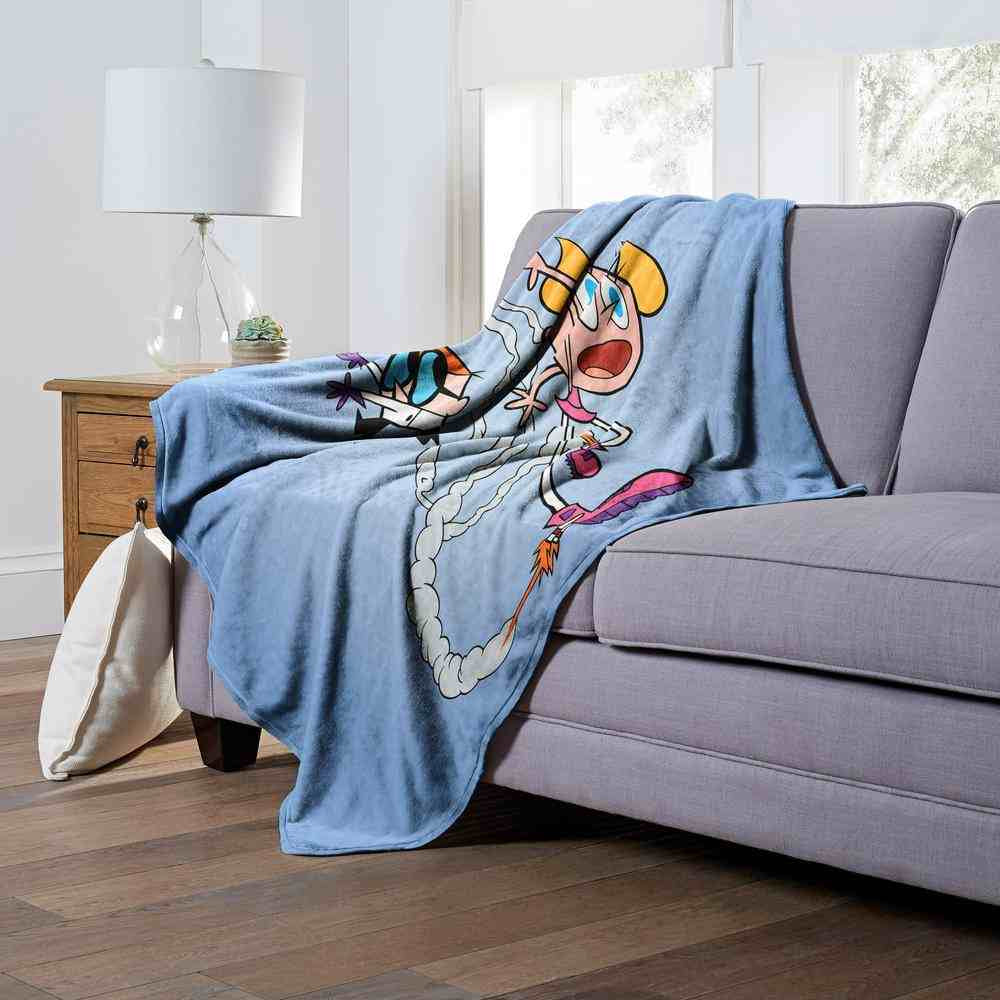 Cartoon Network Dexter's Laboratory Test Run Silk Touch Throw Blanket 50x60 Inches