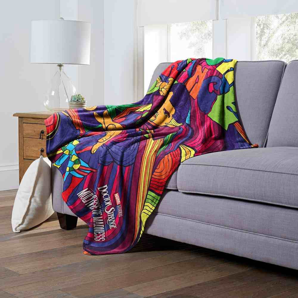 Marvel Dr. Strange In The Multiverse Of Madness Pyschadelic Strange Silk Touch Throw Blanket 50x60 Inches