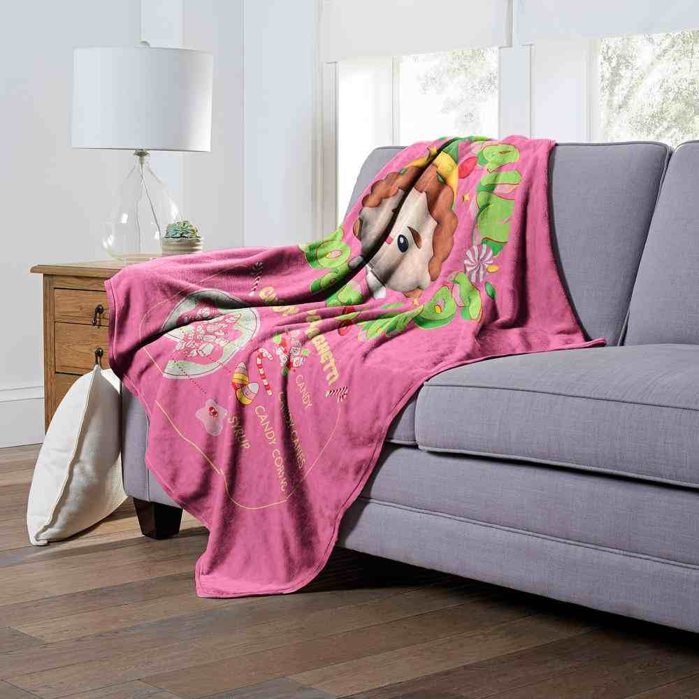 Warner Bros. Elf Four Food Groups Pink Silk Touch Throw Blanket 50x60 Inches