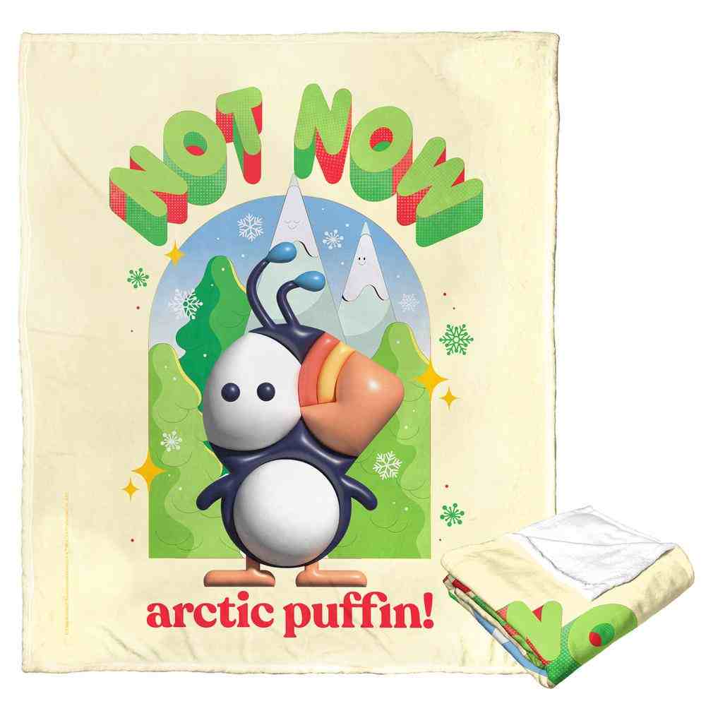 Warner Bros. Elf Not Now Arctic Puffin Silk Touch Throw Blanket 50x60 Inches