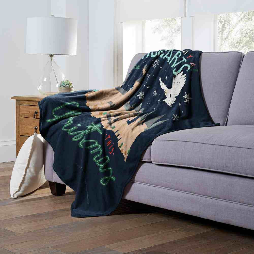 Warner Bros. Harry Potter Rather Stay At Hogwarts Silk Touch Throw Blanket 50x60 Inches