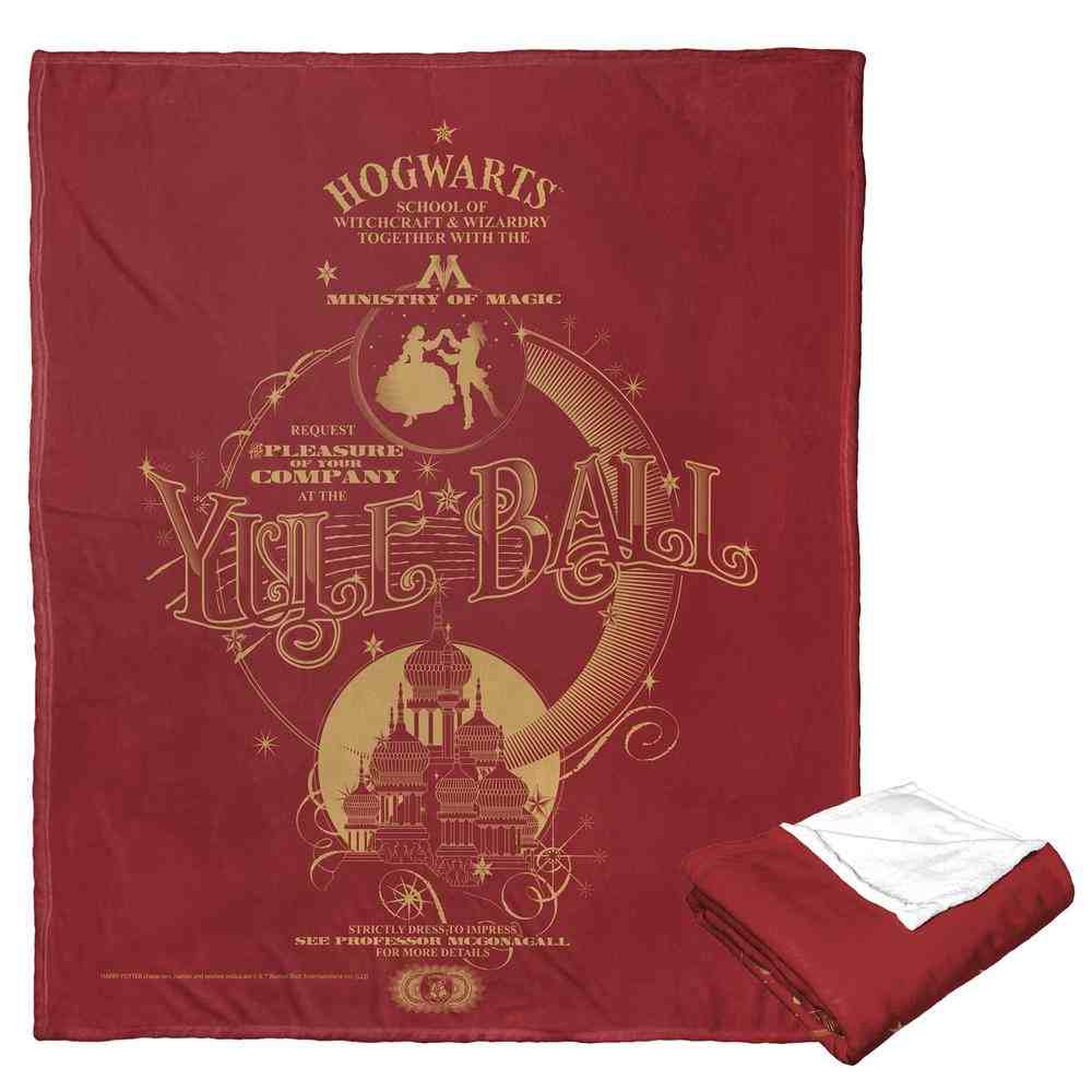 Warner Bros. Harry Potter Yule Ball Invitation Silk Touch Throw Blanket 50x60 Inches