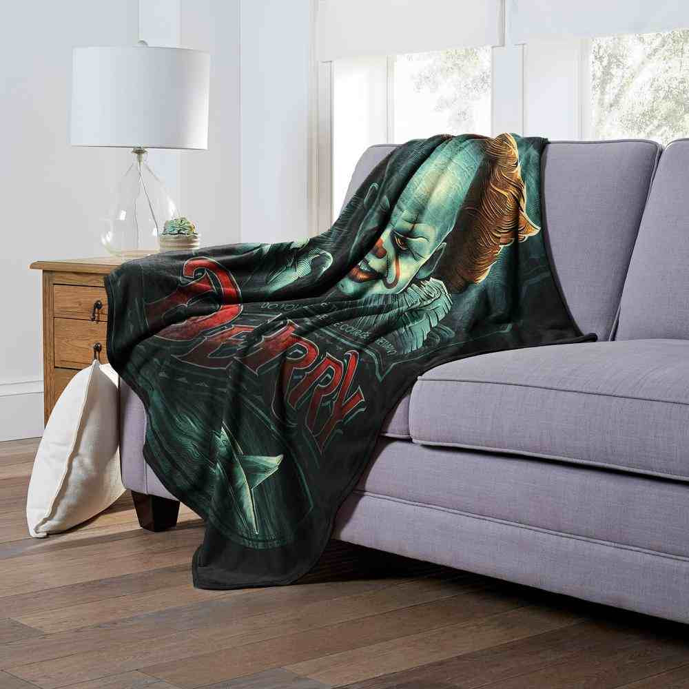 Warner Bros. It Chapter 2 Do You Have The Courage Silk Touch Throw Blanket 50x60 Inches