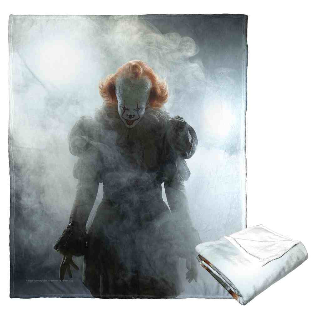 Warner Bros. It Chapter 2 Smokey Clown Silk Touch Throw Blanket 50x60 Inches