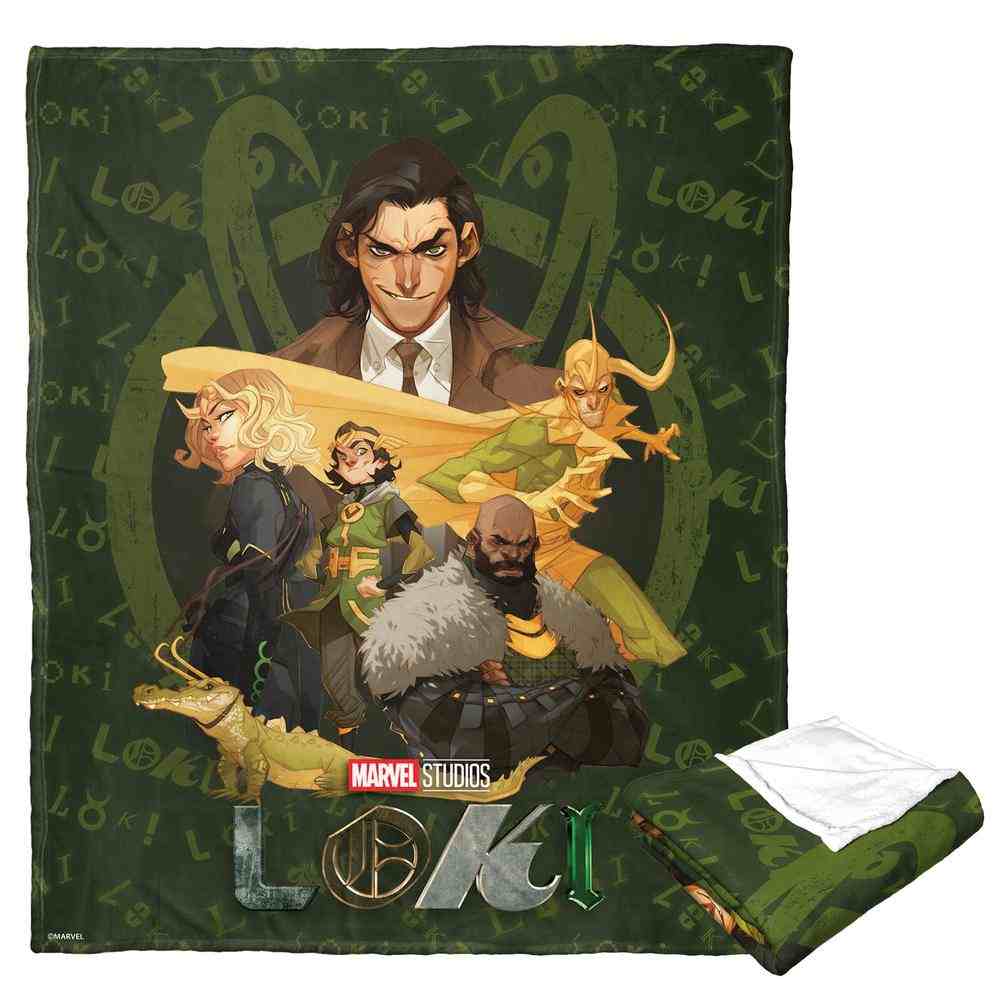 Marvel Loki Loki Crew Silk Touch Throw Blanket 50x60 Inches