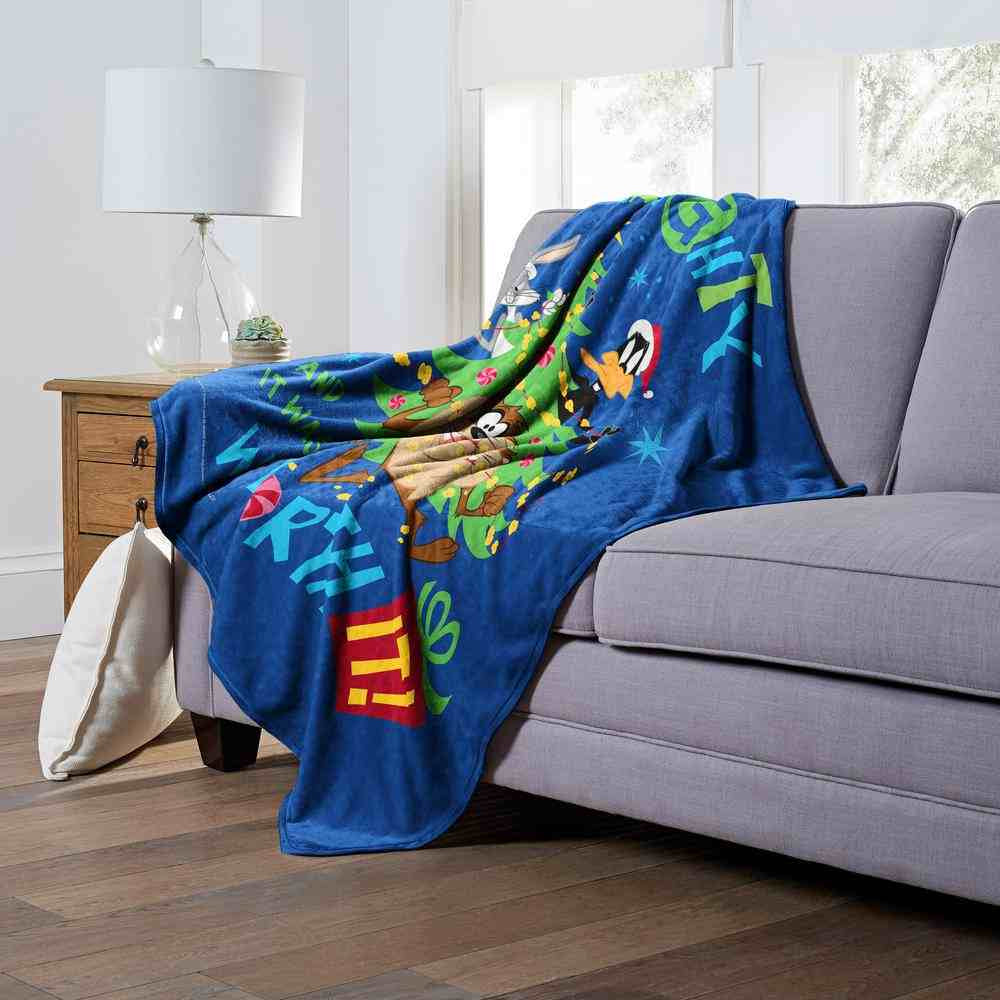 Warner Bros. Looney Tunes Naught And Worth It Silk Touch Throw Blanket 50x60 Inches