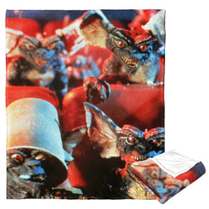 Warner Bros. Gremlins Rowdy Movie Goers Silk Touch Throw Blanket 50x60 Inches