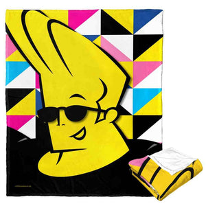 Cartoon Network Johnny Bravo Geometric Johnny Silk Touch Throw Blanket 50x60 Inches