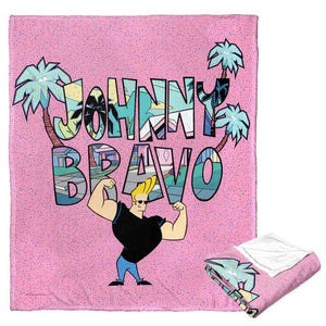 Cartoon Network Johnny Bravo Johnny's Life Silk Touch Throw Blanket 50x60 Inches