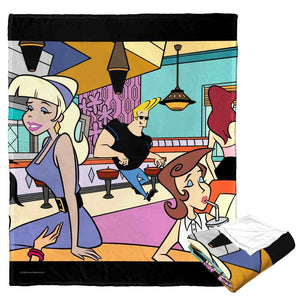 Cartoon Network Johnny Bravo Reliable With The Ladies Silk Touch Throw Blanket 50x60 Inches