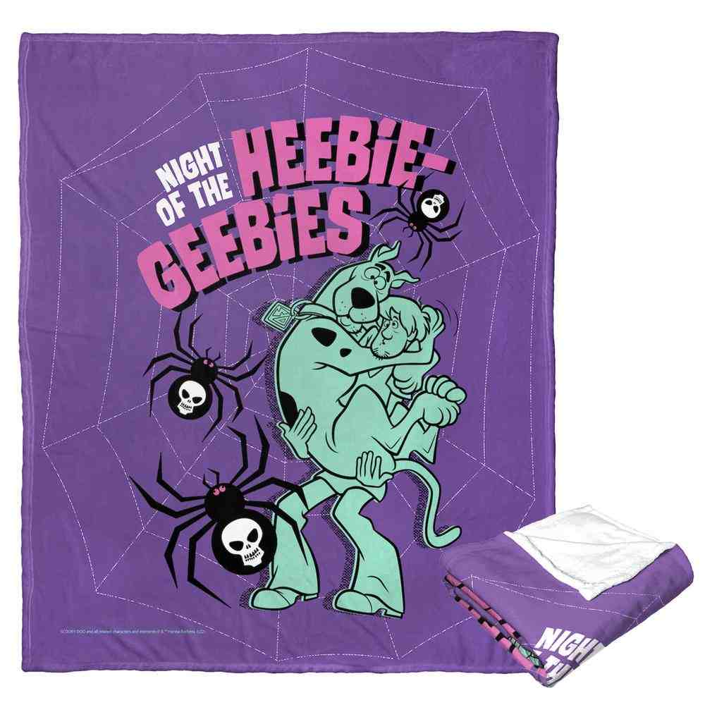 Warner Bros. Scooby-Doo Heebie Geebies Night Silk Touch Throw Blanket 50x60 Inches