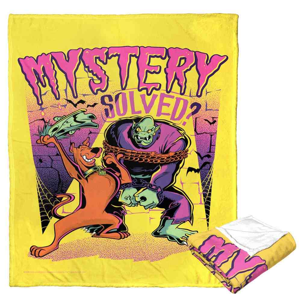 Warner Bros. Scooby-Doo Mystery Solved Silk Touch Throw Blanket 50x60 Inches