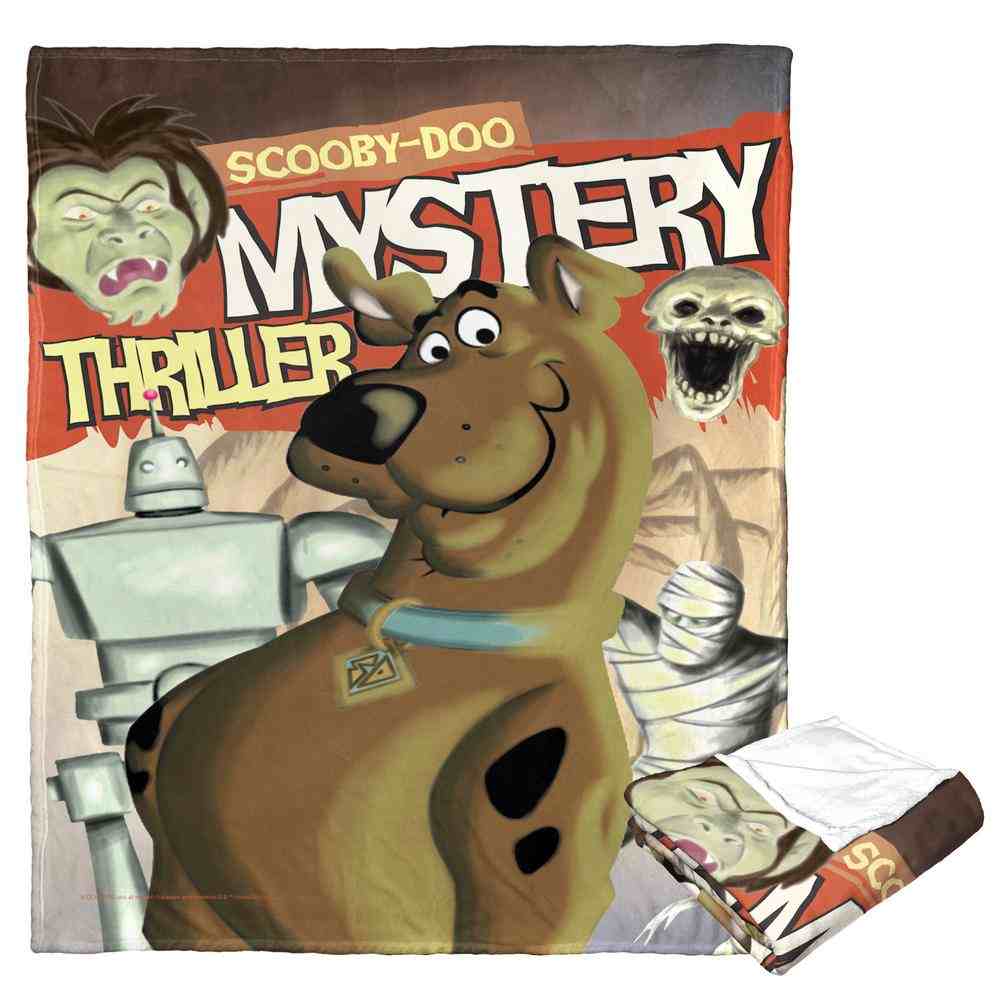 Warner Bros. Scooby-Doo Mystery Thriller Comic Silk Touch Throw Blanket 50x60 Inches