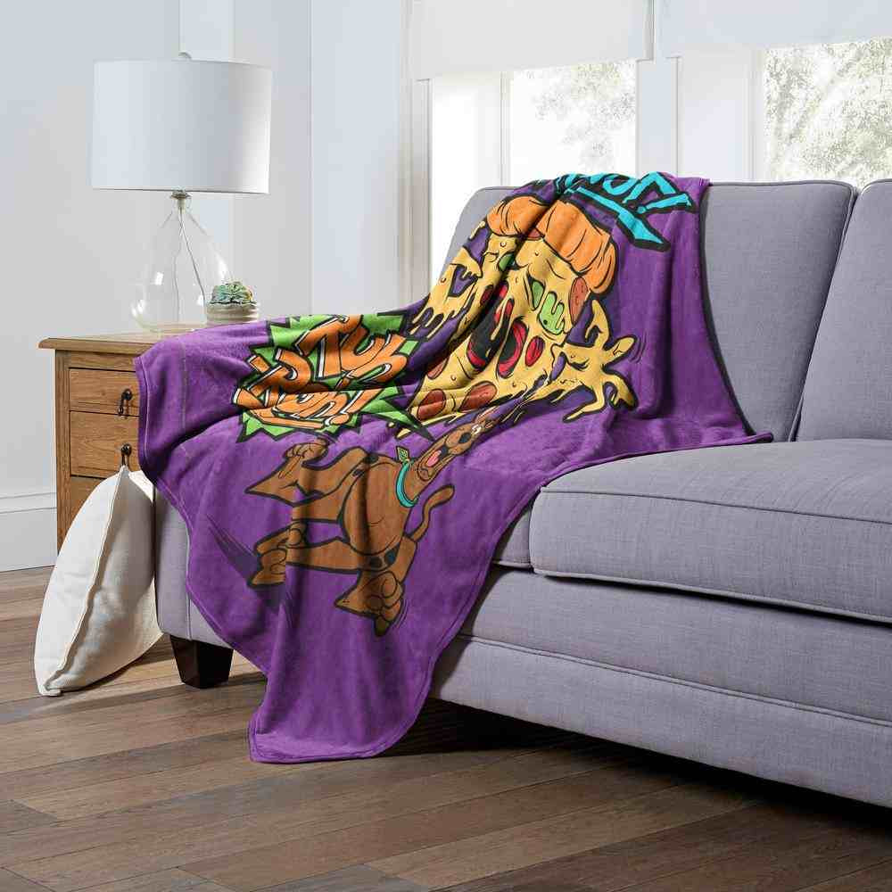 Warner Bros. Scooby-Doo Pizza Ghost Silk Touch Throw Blanket 50x60 Inches