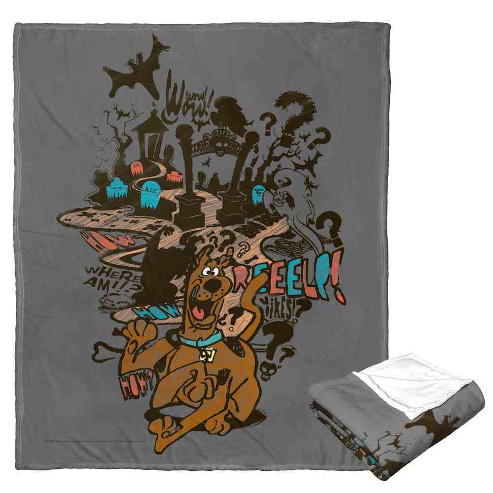 Warner Bros. Scooby-Doo Run Away Silk Touch Throw Blanket 50x60 Inches