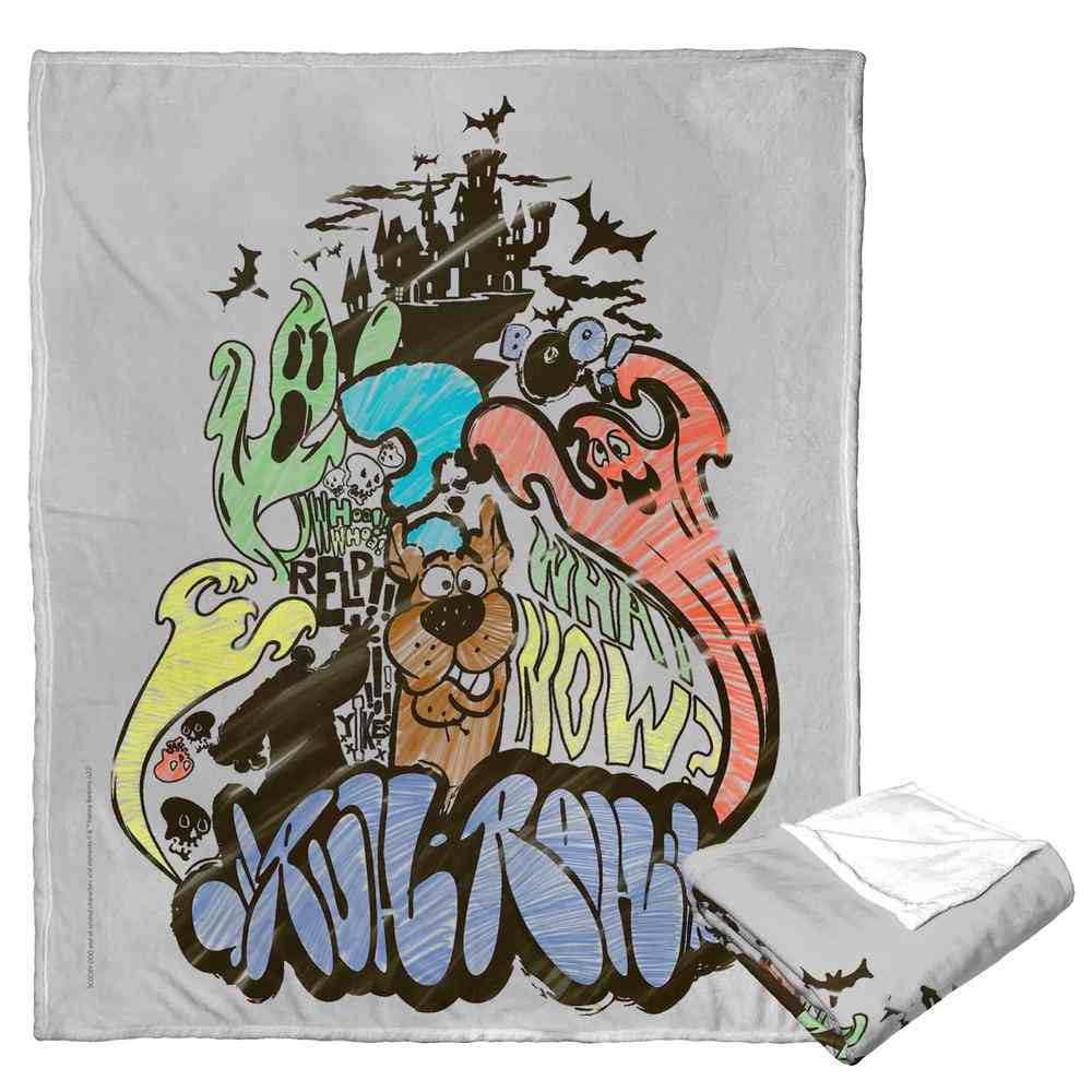 Warner Bros. Scooby-Doo Scooby Graffiti Silk Touch Throw Blanket 50x60 Inches