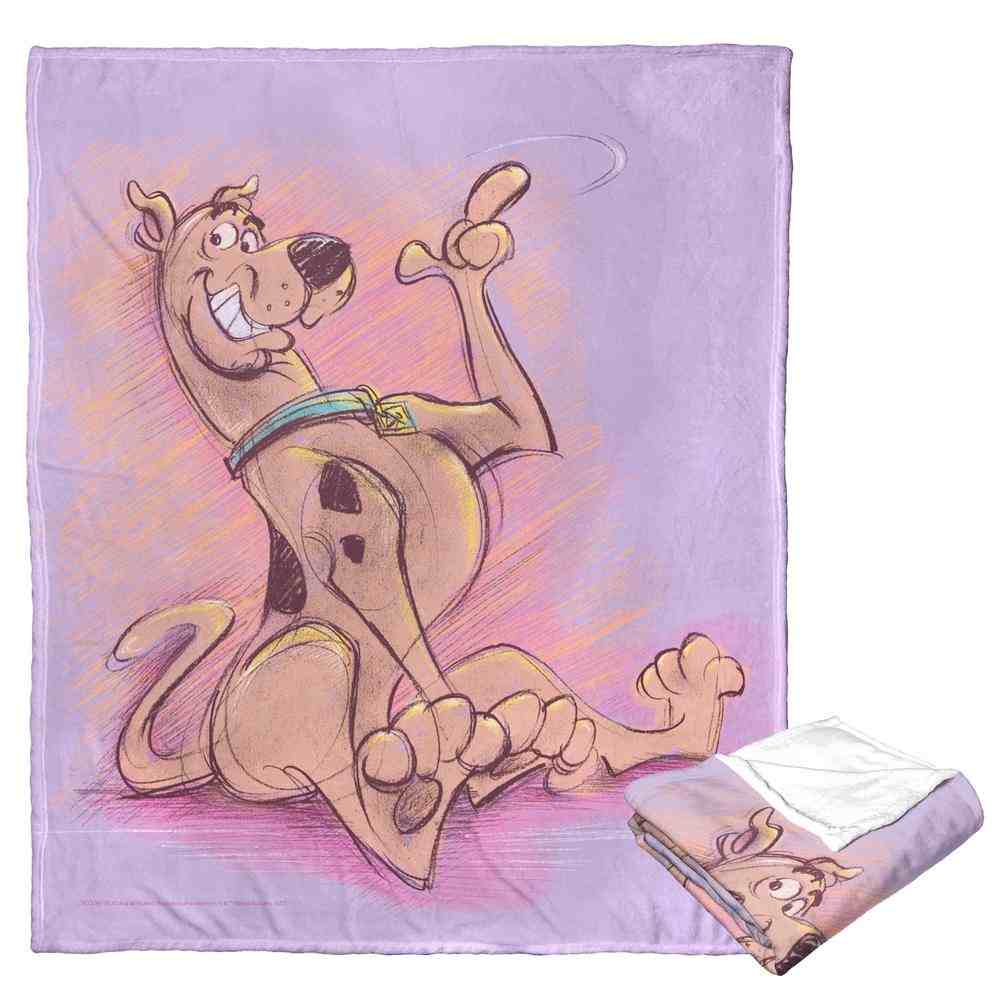 Warner Bros. Scooby-Doo Sketchy Scooby Silk Touch Throw Blanket 50x60 Inches