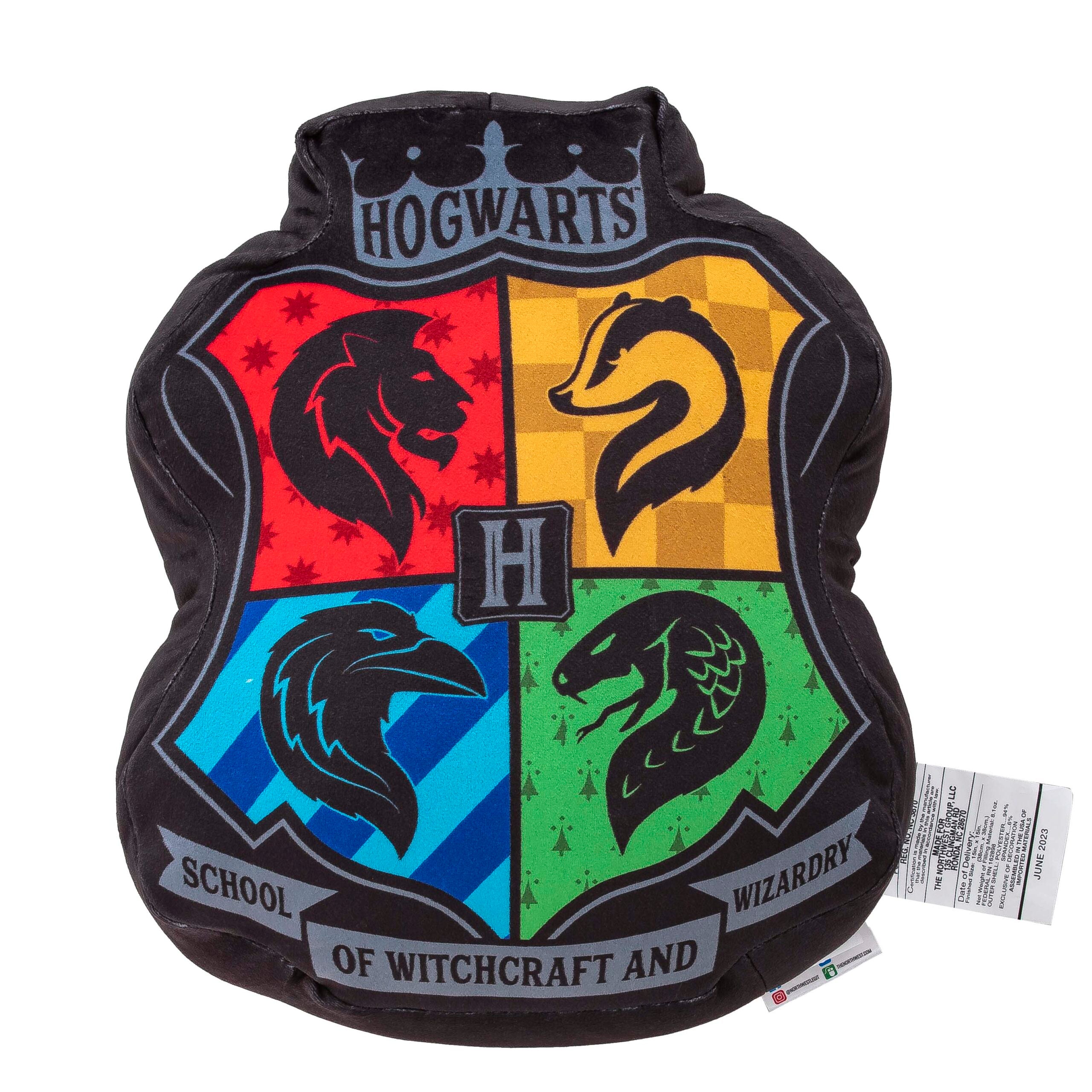 Warner Bros. Harry Potter Hogwarts Crest Logo Cloud Pillow 15 Inches