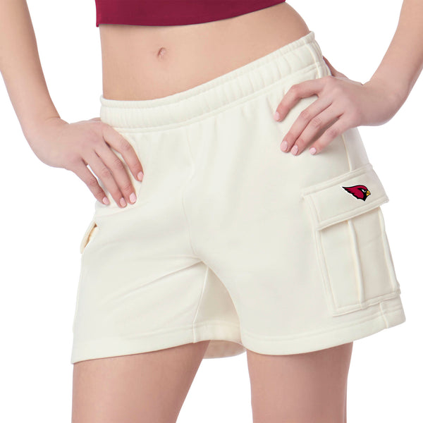 Arizona Cardinals NFL Kadi Cargo Fleece Shorts Bone