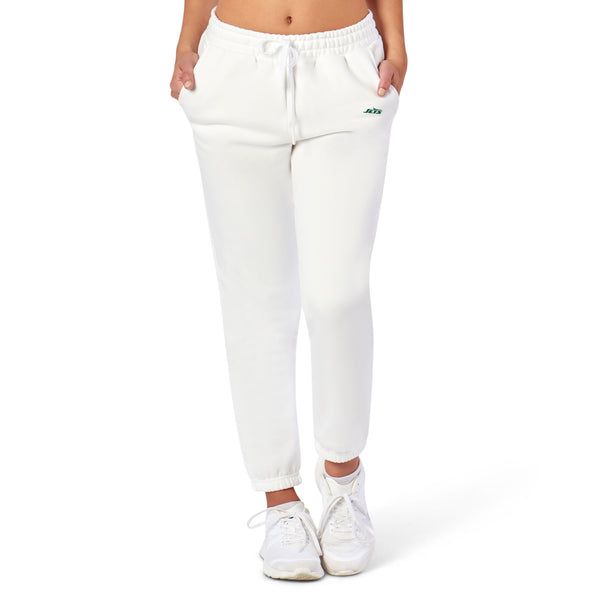 New York Jets NFL Kadi Side Pocket Joggers White