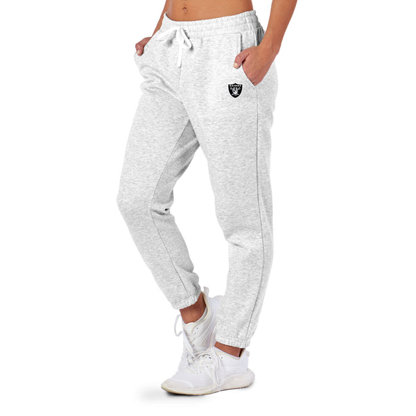 Las Vegas Raiders NFL Kadi Side Pocket Joggers Heather Grey