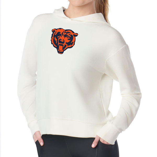 Chicago Bears NFL Kadi Waffle Hoodie Coconut Cream